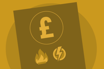 Logo of a pound sign, energy icon and fire icon indicated winter fuel payments